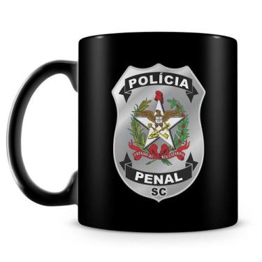 Imagem de Caneca de Cerâmica Polícia Penal de Santa Catarina - 325ml - 100% Pret
