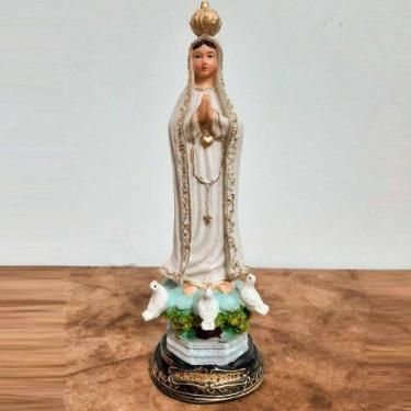 Imagem de Imagem de Nossa Senhora de Fátima em Resina - 20 cm - Lojinha Uai