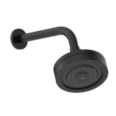 Imagem de Chuveiro Redondo Autolimpante Master Preto Matte Celite - Roca