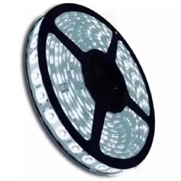 Imagem de Fita Led 5050 5 Metros Com silicone Ip65 Branco Frio Fonte Luz Brancof