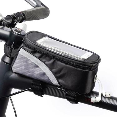 Imagem de Bolsa Bicicleta Quadro Porta Celular Acessórios Impermeável