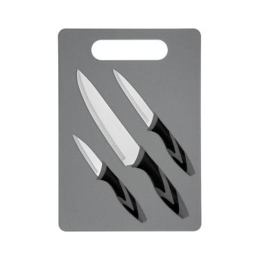 Imagem de Tabua De Carne E Legumes Com 3 Facas