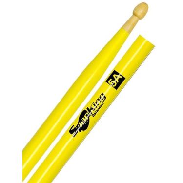 Imagem de Baqueta Spanking Linha Luminosa 5A Clássica Amarela Fluorescente 4113AM