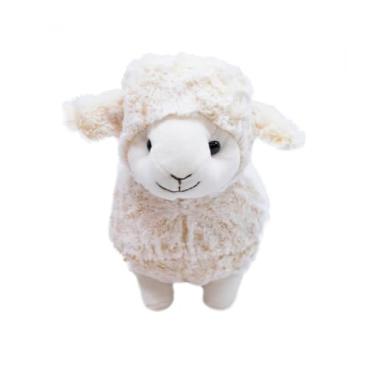 Imagem de Pelúcia Ovelha Branca, 24 cm, Material Hipoalergênico, Macia, Lavável, para Crianças de 0 a 3 Anos