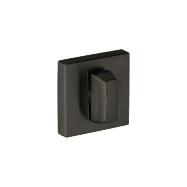 Imagem de Baldwin 6733 Interior e Entrada Polegar Fechadura com Placa Traseira para Portas de 7,62 cm, Preto Acetinado