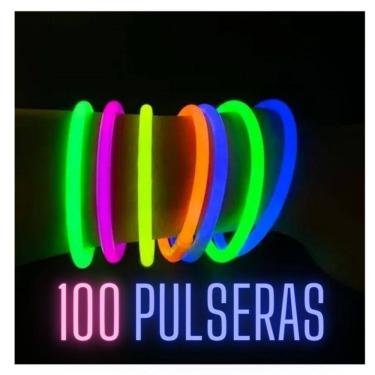 Imagem de Pulseiras Party Neon Tik Tok que brilham no escuro x100