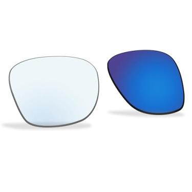 Imagem de Ensky Lentes fotocromáticas azuis HardyShield para óculos de sol inteligentes Ray-Ban Meta Wayfarer RW4006 50 mm - Claridade HD, resistente a impactos