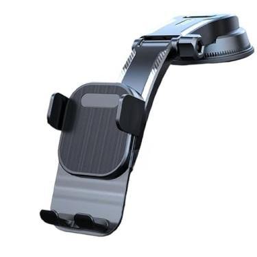 Imagem de Suporte Celular Carro 360° Tipo Pressão para Painel e Para-Brisa – Suporte Automotivo com Trava Segura e Rotação Completa