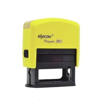 Imagem de Carimbo Automático Nykon 302 Amarelo Esverdiado