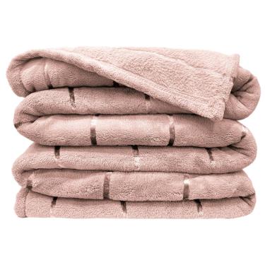 Imagem de Cobertor Manta Himaláia Queen Ultrasoft Dupla Face - Rosê - 100% Poliéster