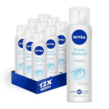 Imagem de Kit NIVEA Desodorante Antitranspirante Aerossol Fresh Natural 150ml - 12 Unidades
