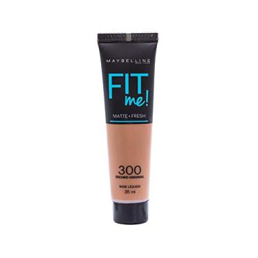 Imagem de Base Líquida Fit Me Cor 300, Maybelline, Escuro