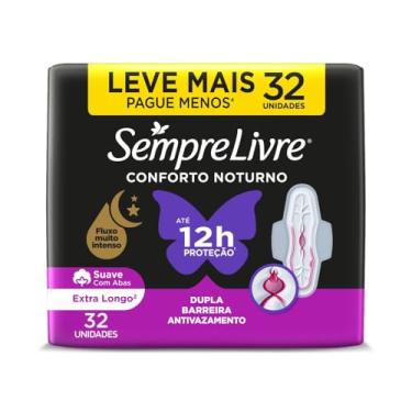 Imagem de Sempre Livre Absorvente Externo Noturno Plus Noite e Dia Suave 32un Embalagem pode variar