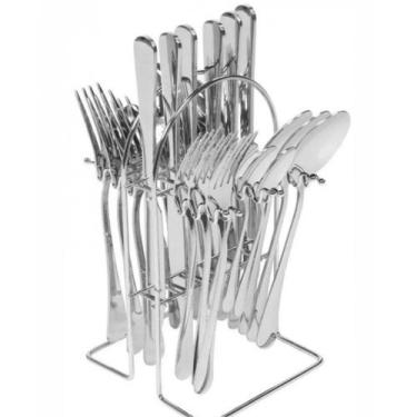 Imagem de Faqueiro Jogo De Talheres Aço Inox Conjunto 25 Peças Premium - KE HOME