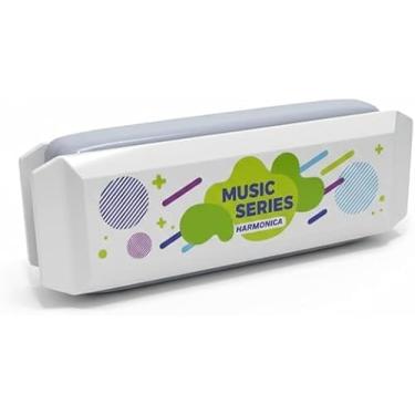 Imagem de Gaita Musical Infantil com Luzes LED, Harmônica Educativa Iluminada para Crianças, Instrumento Musical Roxo com Efeitos Luminosos