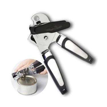 Imagem de Abridor de Latas Manual Inox 3 em 1 Multioso – Abre Latas, Garrafas e Tampas com Alavanca Ergonômica, Material Resistente, Seguro e Ideal para Cozinha, Bar ou Camping — Qualidade Premium Loreal Shop