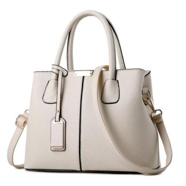 Imagem de Bolsa Feminina Média Transversal Bordada Barata Mulher Linda Lisa Tote