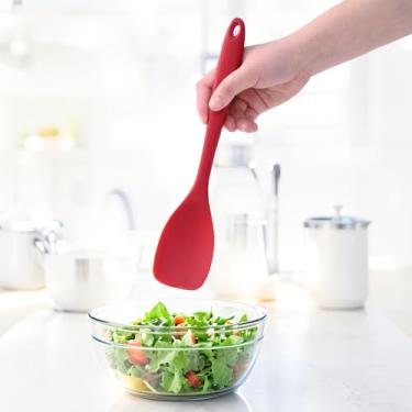 Imagem de 1 pacote de colher de espátula de silicone, espátulas resistentes ao calor para cozinhar, espátula de silicone versátil – Ferramenta de cozinha antiaderente, segura para alimentos, para cozinhar