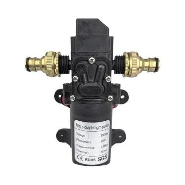Imagem de Mini Bomba Elétrica De Diafragma De Alta Pressão 120PSI 60W 5L/min Par