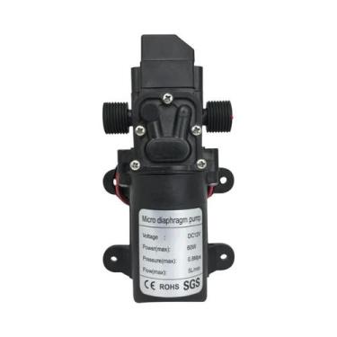 Imagem de Mini Bomba Elétrica De Diafragma De Alta Pressão 120PSI 60W 5L/min Par