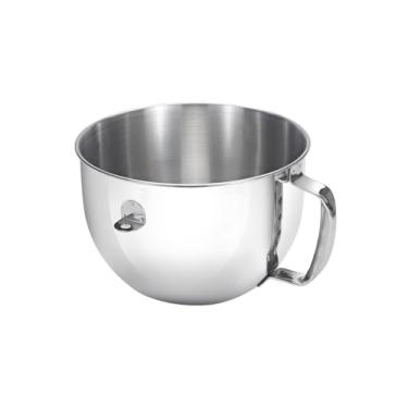 Imagem de VITASUNHOW Tigelas de mistura de aço inoxidável para batedeiras KitchenAid - Acessórios de cozimento de grau alimentício 304 para massa e chantilly (7 litros)