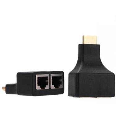 Imagem de Extensor Hdmi 3d 30 Metros Via Cabo De Rede Utp Rj45 Cat5e/6