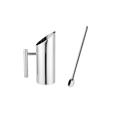 Imagem de Genérico, Jarra de Suco 1L e Colher Bailarina Aço Inox Bar Bebidas