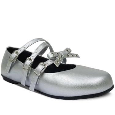 Imagem de Sapatilha Infantil Menina 28ao36 Laço Boneca Festa 02.51j (Prata, BR, Criança de 4 a 8 anos, Numérico, 30)
