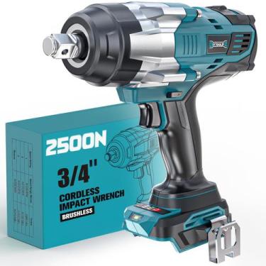 Imagem de Chave de impacto sem fio DIYtooliFZ 3/4 18V 2500N.m Torque