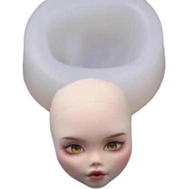 Imagem de Moldes de argila facial 3D fáceis de desmoldar, moldes de argila facial para fundição de resina epóxi feitos à mão, molde de argila branca para cerâmica facial e cerâmica