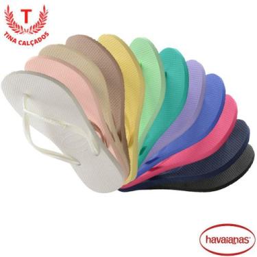 Imagem de Chinelo Havaianas slim - Feminina, Fúcsia, 39/40