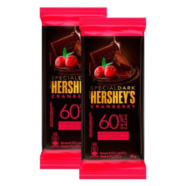 Imagem de Kit 2 Chocolate Hershey`s Special Dark Cranberry 85g
