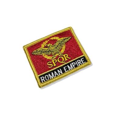 Imagem de BP0234N-011 Bandeira Império Romano Patch Bordado 5,7x4,8cm - BR44