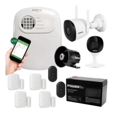 Imagem de Kit Alarme E Câmera Intelbras App Celular Com Sensor Sem Fio