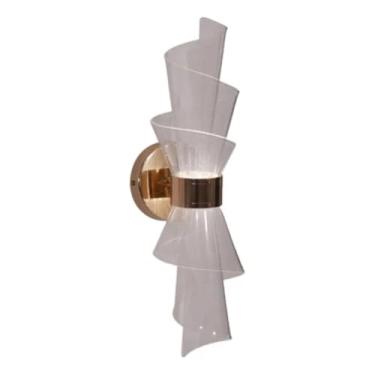 Imagem de Arandela Royal Dourada Alumínio LED 8W Bivolt Cor Ajustável Detalhada