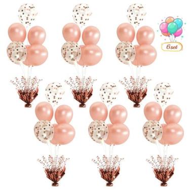 Imagem de Kit de suporte de balão de mesa Conjunto de decoração de festa de Nata