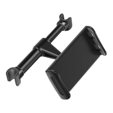 Imagem de DUSCOKE Suporte de encosto de cabeça para carro, suporte giratório ajustável para tablet 360 para dispositivos de 13,5 a 25,9 cm, suporte universal de telefone para banco traseiro de carro para