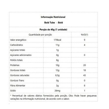 Imagem de Bold Tube (40g) - Sabor: Cookies E Cream
