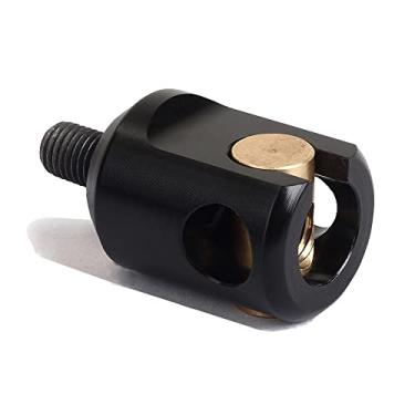 Imagem de SOPOGER Estabilizador de arco para tiro com arco, desconexão rápida, junta dupla, conector de absorção de choque, estabilizador de haste de arco ajustável (preto)