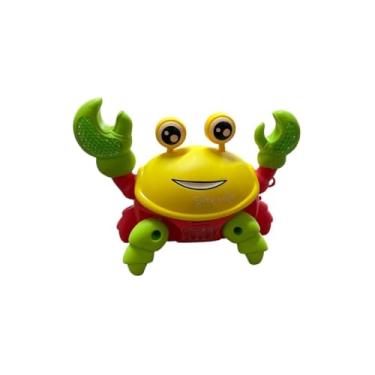 Imagem de Caranguejo Fujão Interativo, Brinquedo Eletrônico com Luzes e Sons, Plástico Multicolorido, 19x15x7,5cm, Movimentos Automáticos, para Crianças Acima de 3 Anos, Funciona com 3 Pilhas AA