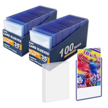 Imagem de Nixitlo 400 Top Loaders for Cards for Baseball, Football, MTG Cards, Ultra-Clear Protectors for Trading Collectibles (200 Hard Sleeves+200 Soft Sleeves)