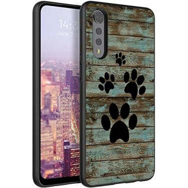 Imagem de RAUEDWDJS Capa de TPU macia LG Velvet 5G/LGVelvet Verizon 5G UW, Slim Fit LG Velvet 5G, antiarranhões, antiderrapante, capa protetora à prova de choque para LG Velvet 4G/5G, pata de cachorro