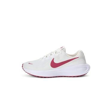 Imagem de Nike Tênis de corrida feminino Revolution 8 Road, Branco/Sweet Beet/Platinum Tint, 9.5 X-Wide