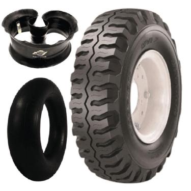 Imagem de Kit Pneu Empilhadeira 650-10 Mvi2 10 Lonas Maggion + Camara + Protetor