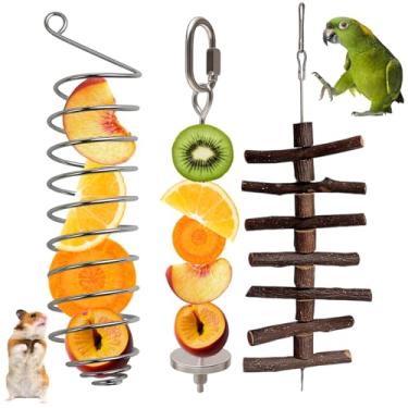 Imagem de ZHLKHIOP Brinquedos de enriquecimento de ratos, pacote com 3 brinquedos de mastigar para pequenos animais de estimação, acessórios de gaiola de hamster para ranger e brincar de dentes, acessórios de