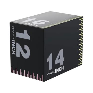 Imagem de kowaku Caixa de salto pliométrico portátil e multifuncional para treinamento de força e condicionamento físico na academia, Style D