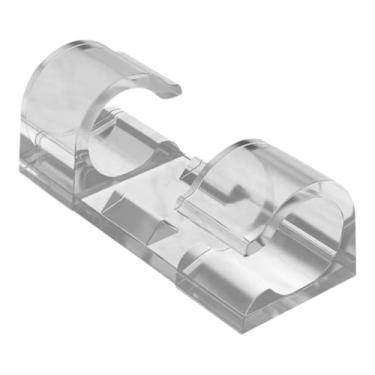 Imagem de Clipes Para Cabos,Organizador Adesivo Transparente Para Suporte De Fios | Suportes para Cabos - Para Gestão de em Casa Escritório Parede Mesa de Cabeceira Quarto Sala de Estar