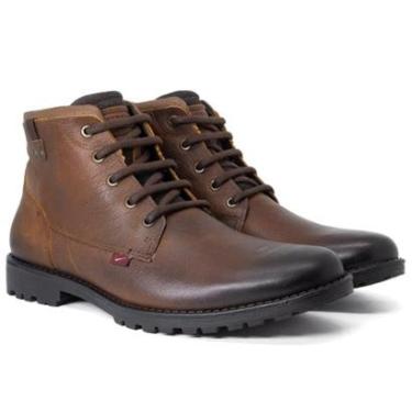 Imagem de Bota Coturno Masculina Ferracini 24h Cross Couro Legítimo com Cadarço Solado Tratorado 9932-517-Masculino
