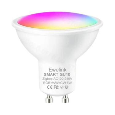 Imagem de Lâmpada LED Inteligente RGB Dimmable ZigBee GU10 WiFi 5W Funciona Com 