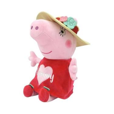 Imagem de Boneco De Pelúcia Peppa Pig De 30 CM Pai Mãe George Brinquedos Para Cr
